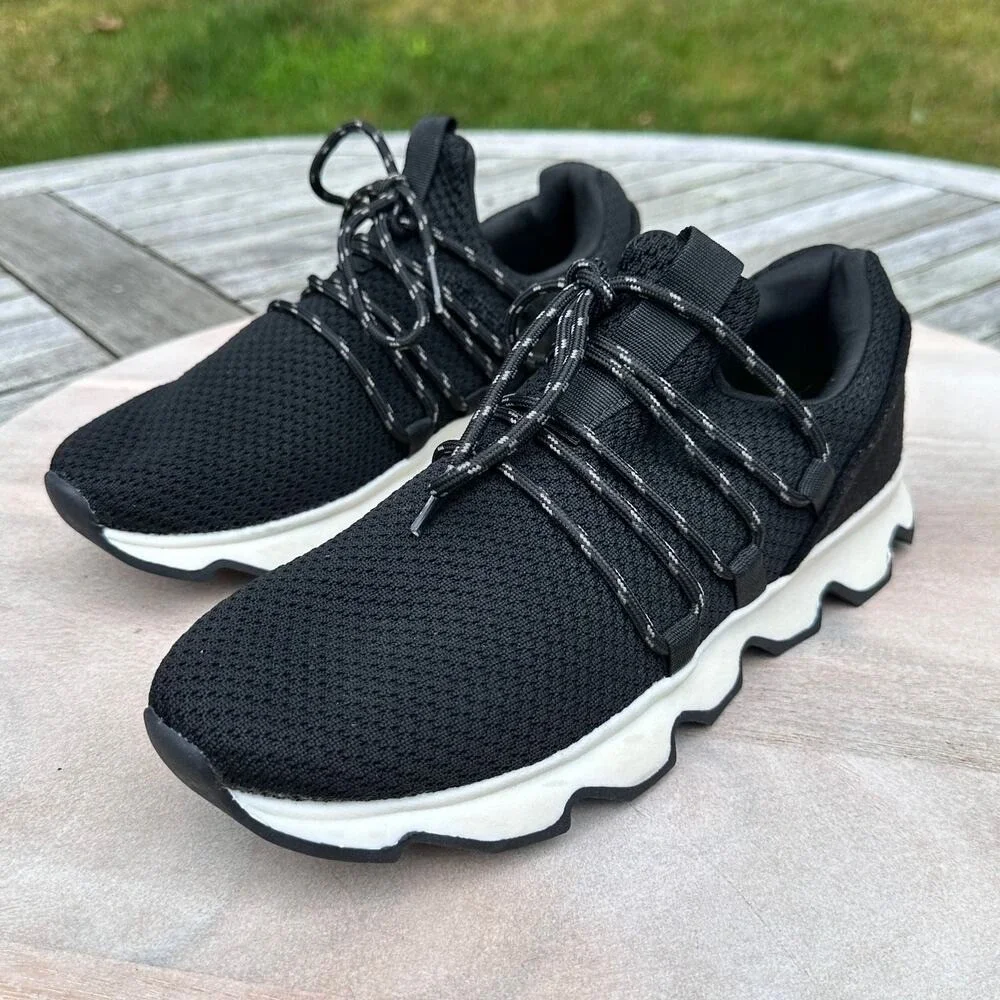 Cushionaire Zyler Womens Size 9 Black Sneaker Slip On Memory Foam Shoes New